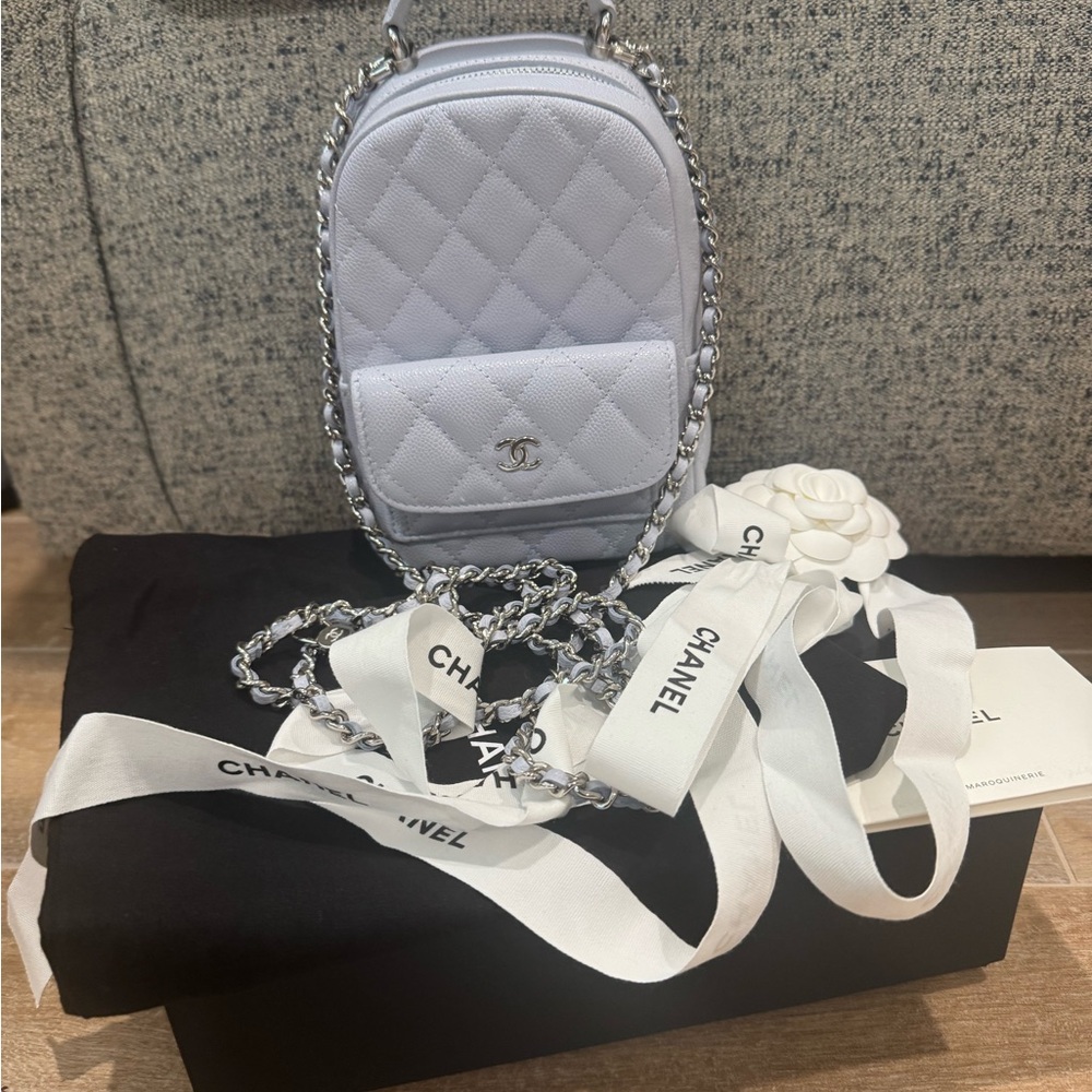 CHANEL Mini Backpack - Grey Caviar